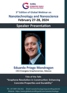 Graphenemex México estará presente en el 3er Webinario Global sobre Nanotecnología y Nanociencia